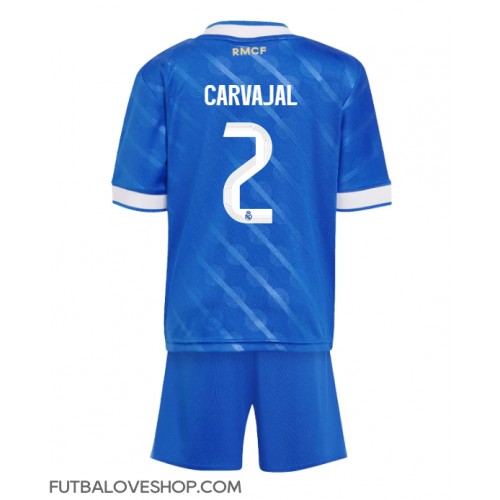 Dres Real Madrid Daniel Carvajal #2 Tretina pre deti 2025-26 Krátky Rukáv (+ trenírky)
